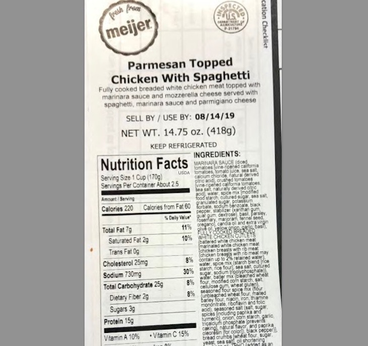 Taylor Farms Chicken Products Recalled For Undercooking