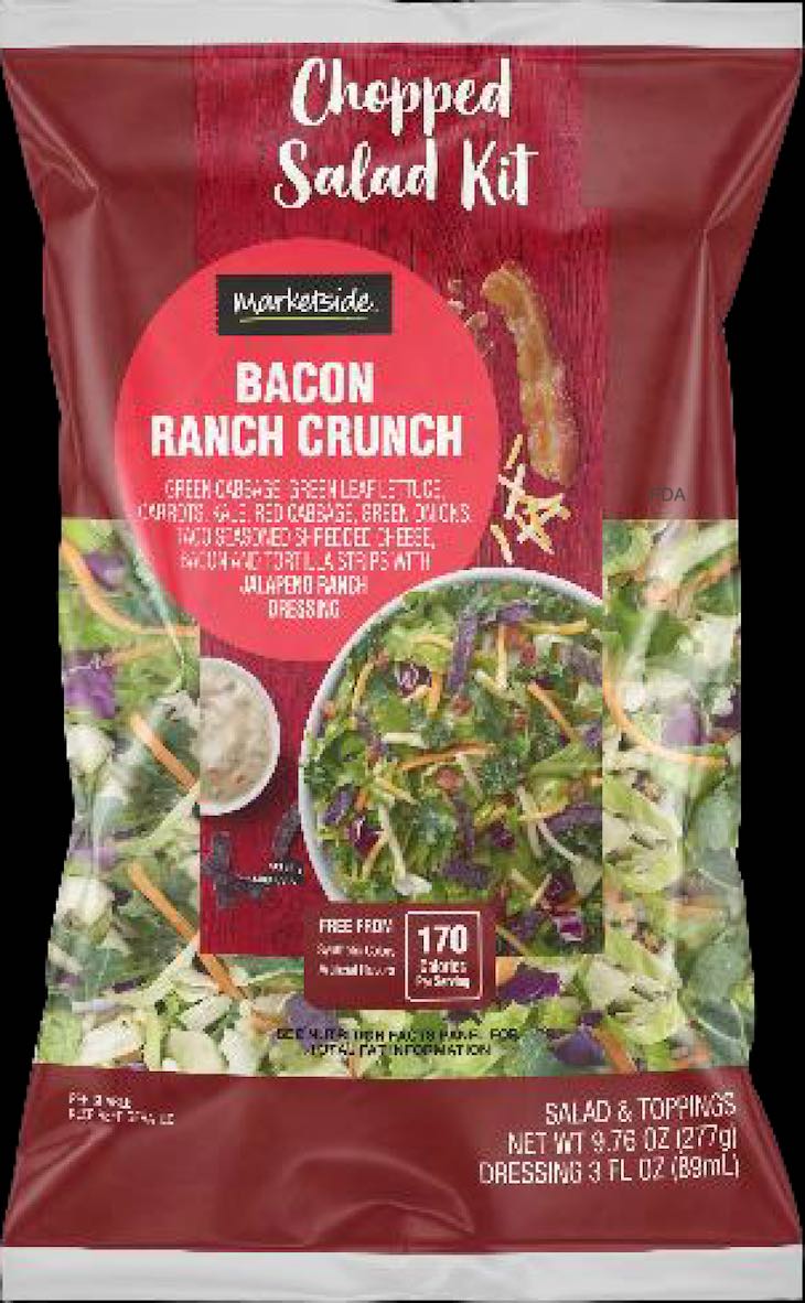 Taylor Fresh Foods Recalls Marketside Bacon Ranch Salad Kit