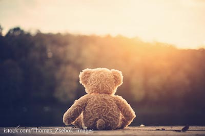 Teddy Bear Mouring the Loss of a Child