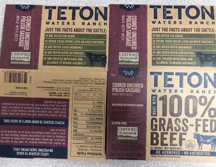 Teton Waters Ranch Sausage Recalled For Foreign Material