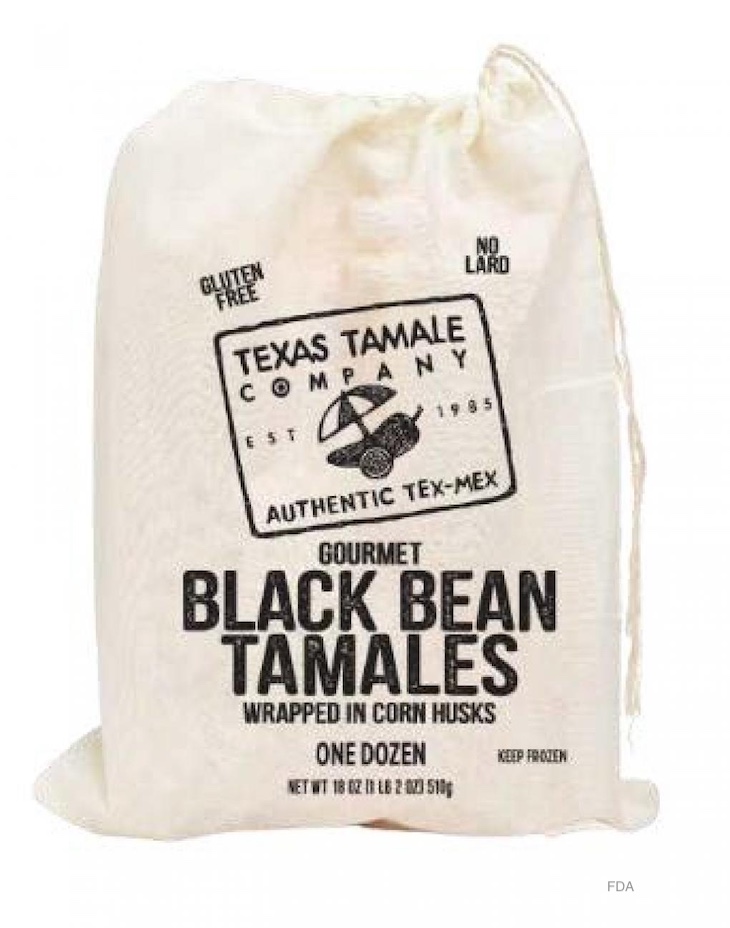 Texas Tamale Black Bean Tamales Recalled For Undeclared Milk