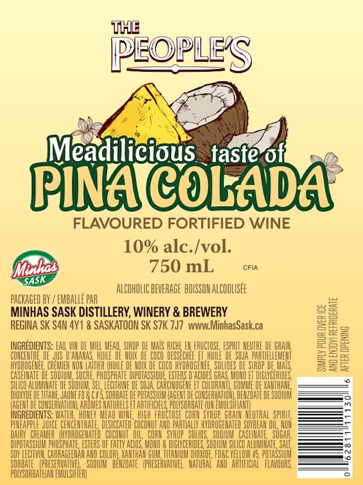 The People's Meadilicious Taste of Pina Colada Wine Recalled For Milk
