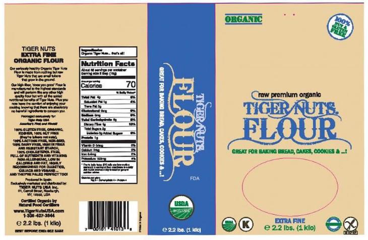 Tiger Nuts Flour Is Recalled For Possible Salmonella Contamination