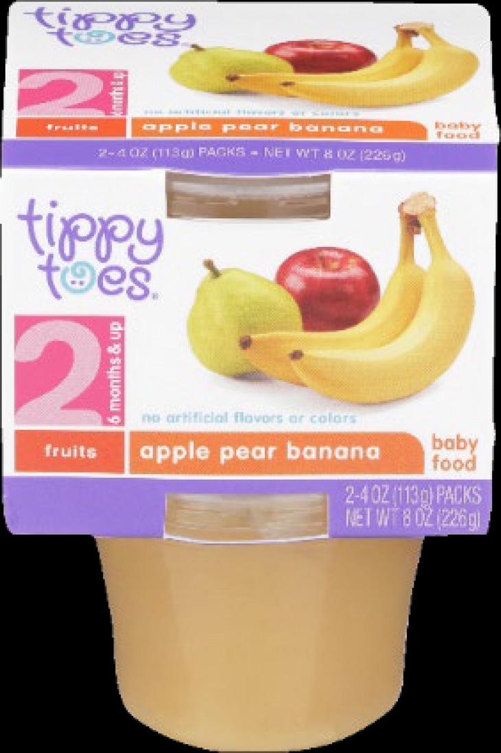 Tippy Toes Apple Pear Banana Baby Food Recalled For Patulin