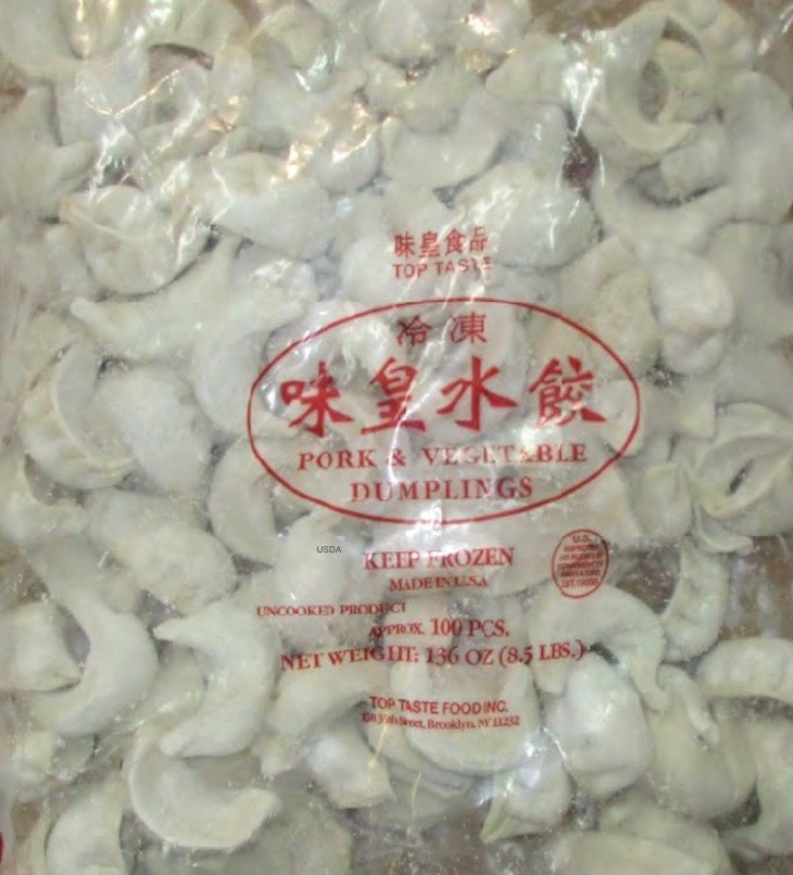 Top Taste Dumplings Recalled For Lack of Inspection