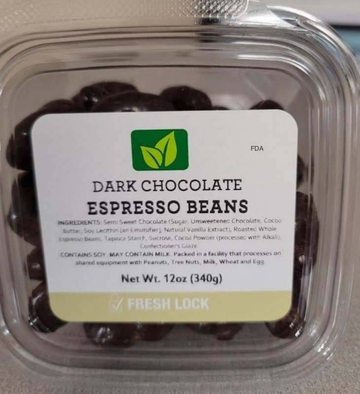 Torn and Glasser Dark Chocolate Espresso Beans Recalled For Walnuts