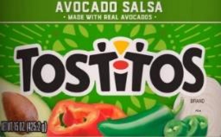 Tostitos Avocado Salsa Jar Dip Recalled For Undeclared Milk