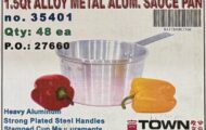Town Food Aluminum Saucepans Recalled For Lead