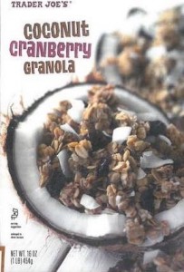 Trader Joe's Coconut Cranberry Granola Recall