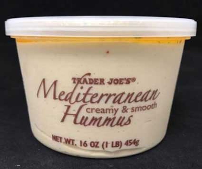 Trader Joe's Mediterranean Hummus Listeria Recall