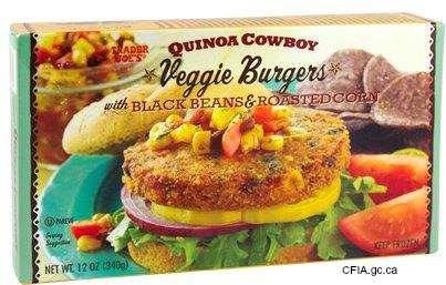 Trader Joe's Quinoa Veggie Burgers Recall