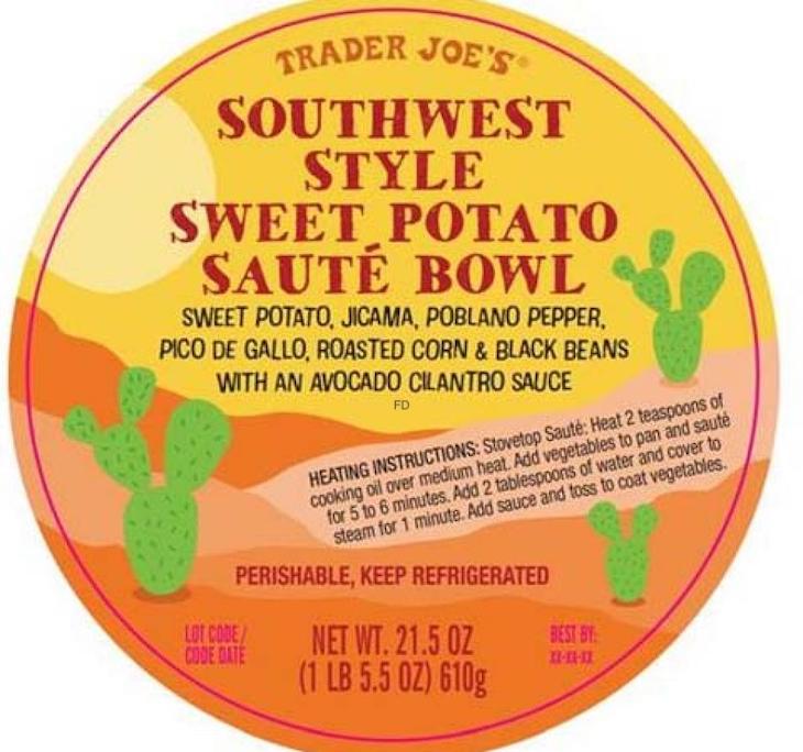 Trader Joe's Southwest Style Sweet Potato Bowl Recalled For Allergens