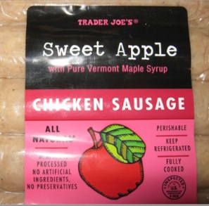 Trader Joe's Sweet Apple Chicken Sausage Recall