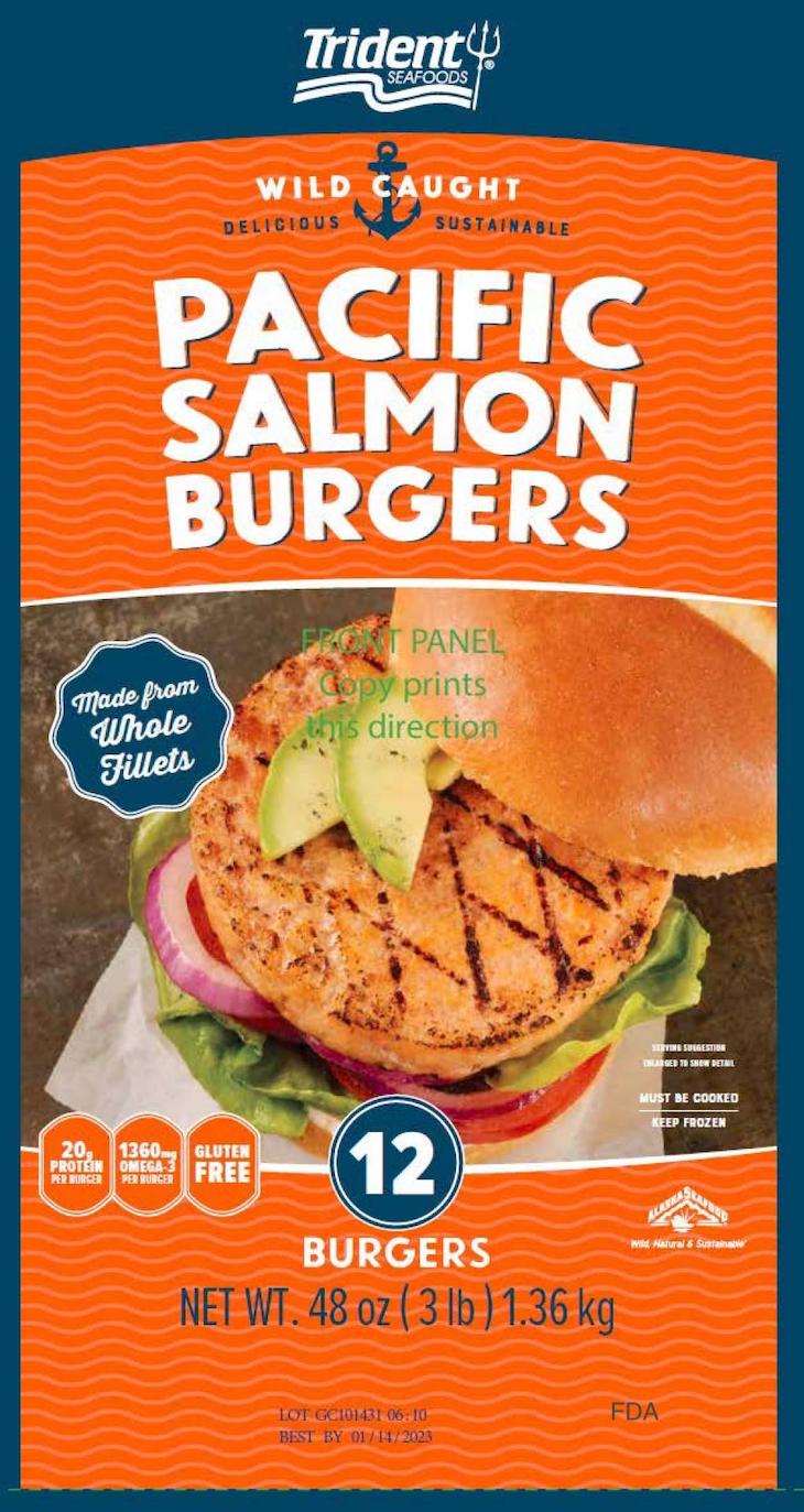 Trident Pacific Salmon Burgers Recalled For Foreign Material
