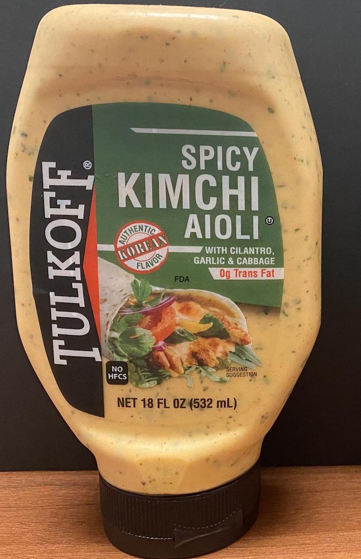 Tulkoff Kimchi Aioli Recalled For Undeclared Wheat and Soy
