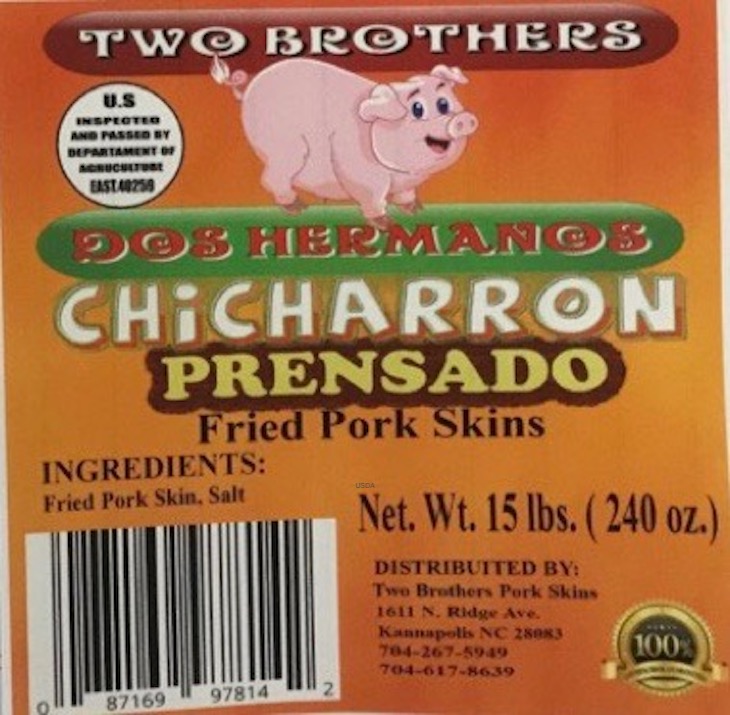 Two Brothers Pork Skins Recall