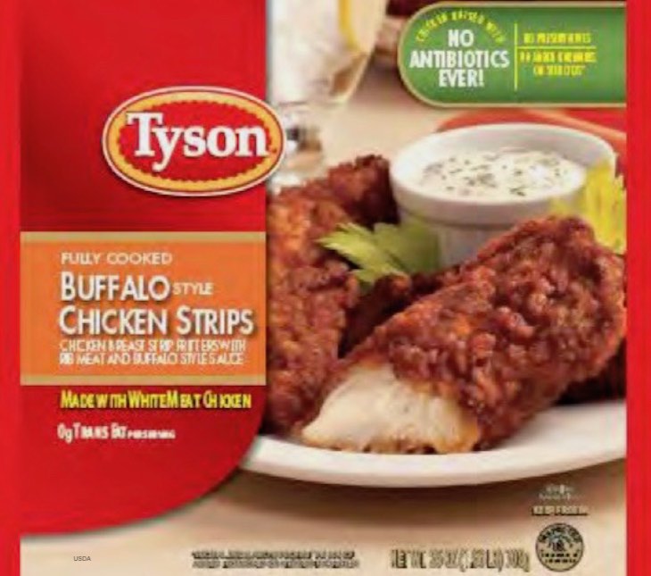 Tyson Chicken Strips Recalled For Foreign Material Sold at Kroger, Walmart, Target