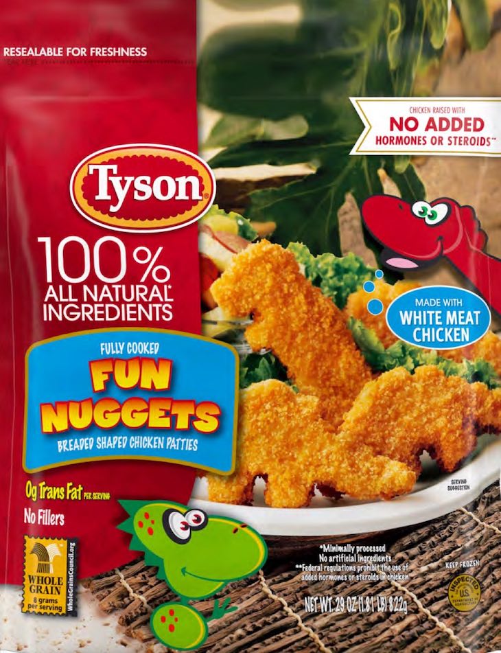 Tyson Fun Nuggets Dinosaur Chicken Patties Recalled For Metal