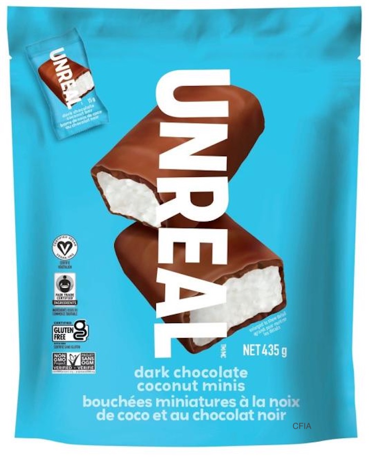UNREAL Dark Chocolate Coconut Minis Recalled For Salmonella 