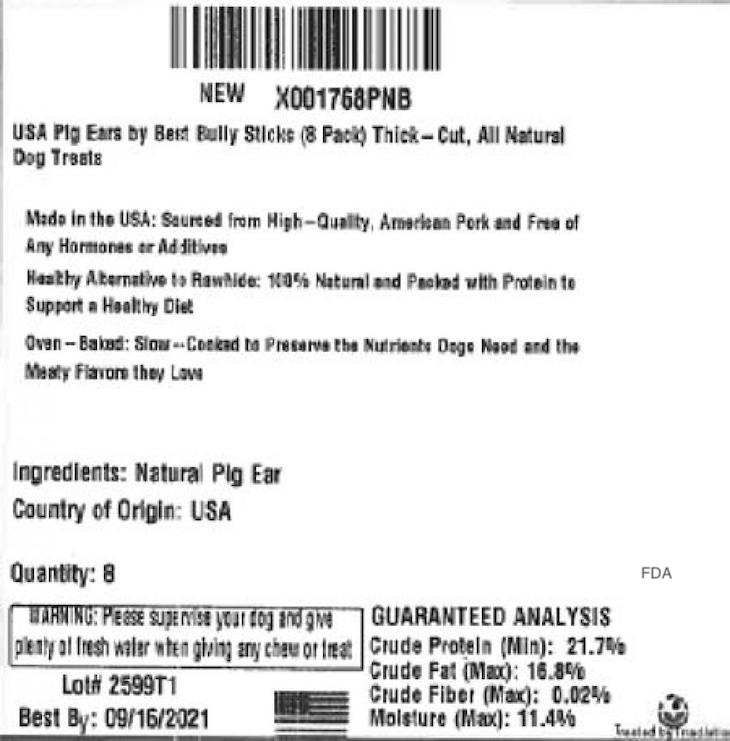 USA Thick Pig Ears Recalled For Possible Salmonella Contamination