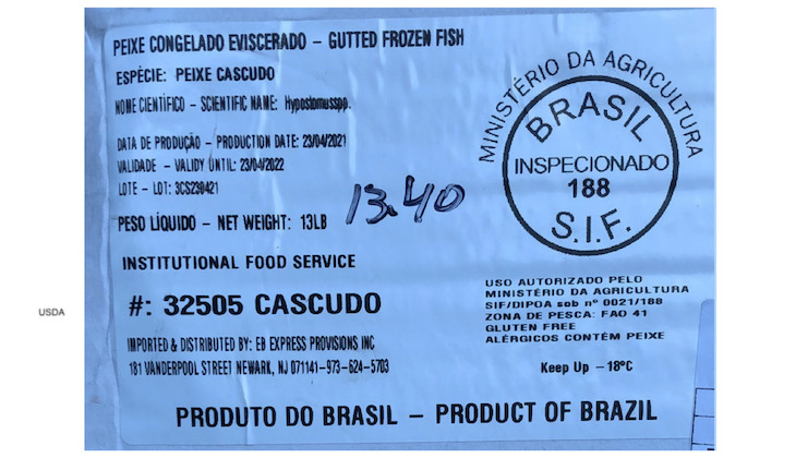 USDA Issues Alert For Siluriformes Imported From Brazil