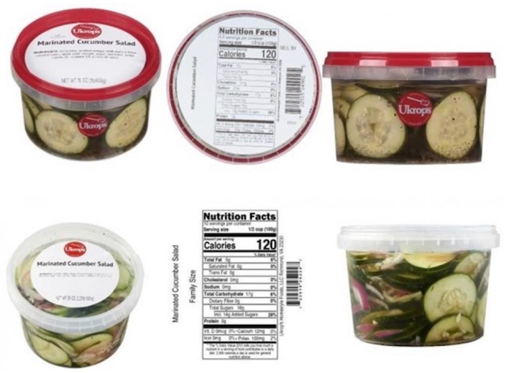 Ukrop's Marinated Cucumber Salads Recalled For Salmonella