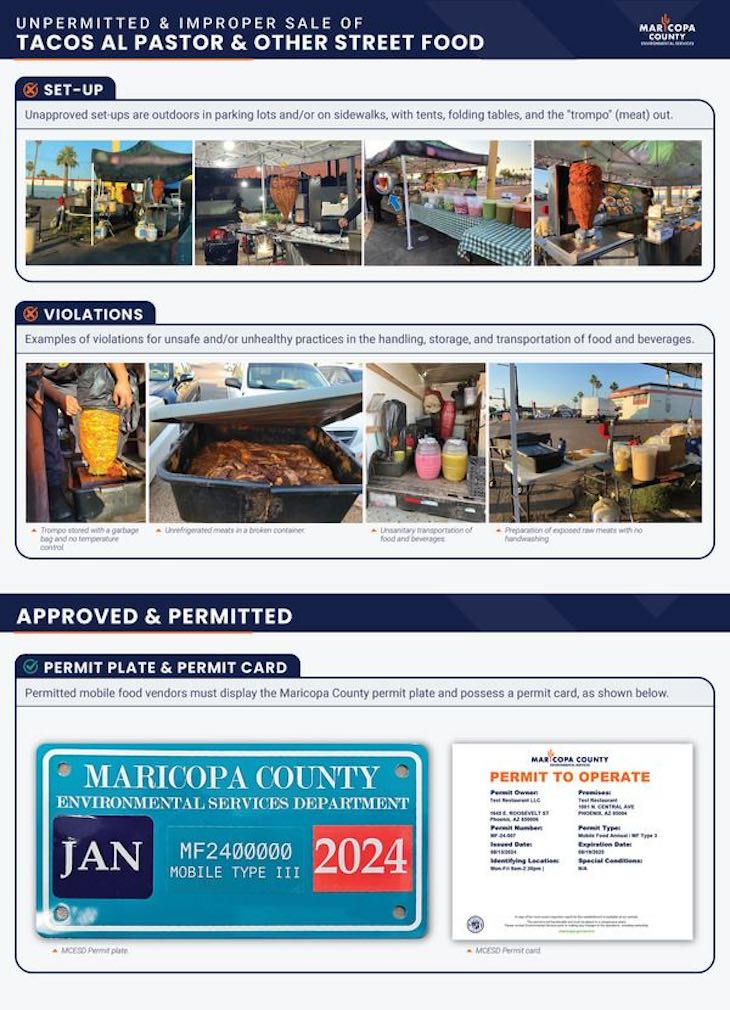 Unpermitted Street Vendors in Maricopa County AZ Cause Illness