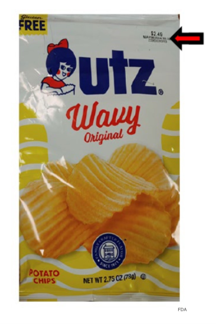 Utz Wavy Original Potato Chips Recalled For Undeclared Milk