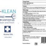 V Klean Hand Sanitizer Gel, Others Recalled For Undeclared Methanol