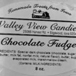 Valley View Candies Fudge Recalled For Undeclared Egg