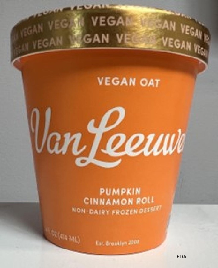 Van Leeuwen Vegan Frozen Pumpkin Roll Recalled For Peanuts