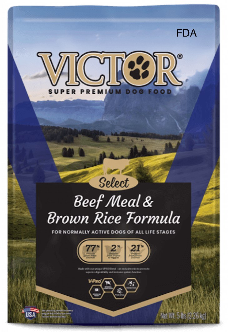 Victor Beef Meal & Rice Dog Food Recalled For Salmonella