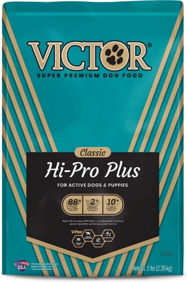 Victor Super Premium Dog Food Recalled For Salmonella