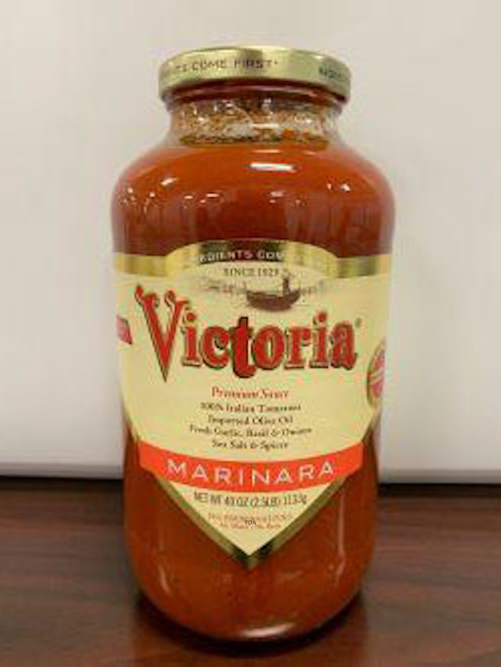 Victoria Marinara Sauce Recall