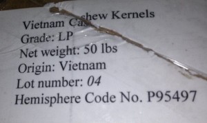 Vietnamese LP Cashews Salmonella Recall (1)
