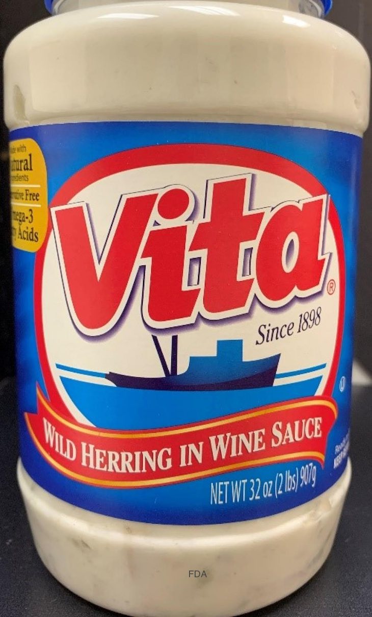 Vita Wild Herring in Wine Sauce Recalled For Undeclared Milk