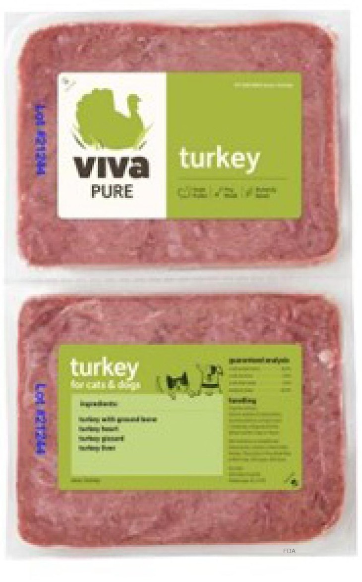Viva Raw Dog and Cat Food Recalled For Possible Listeria