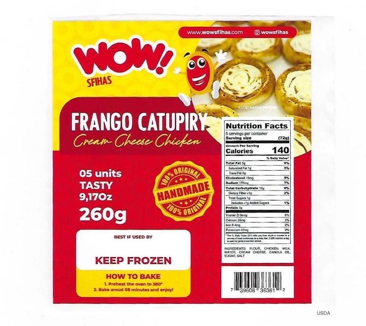 WOW Sfihas Meat and Poultry Recalled For No Inspection