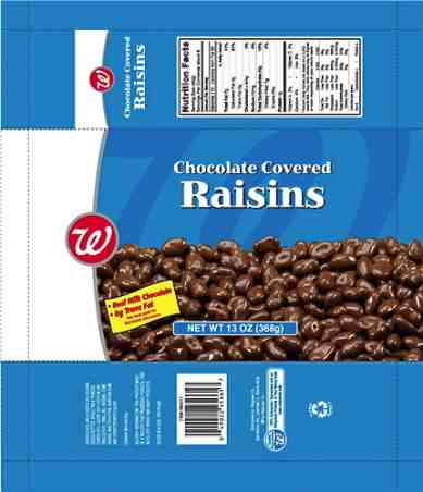 Walgreens Chocolate Covered Raisins