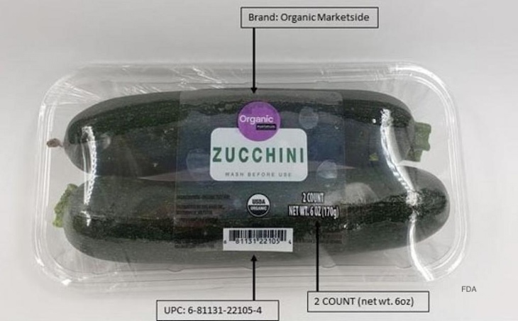 Walmart Organic Marketside Zucchini Recalled For Possible Salmonella
