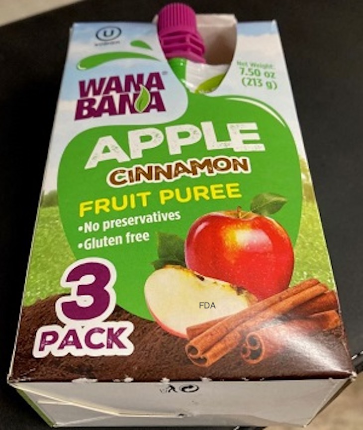 WanaBana Cinammon Fruit Puree Three Pack