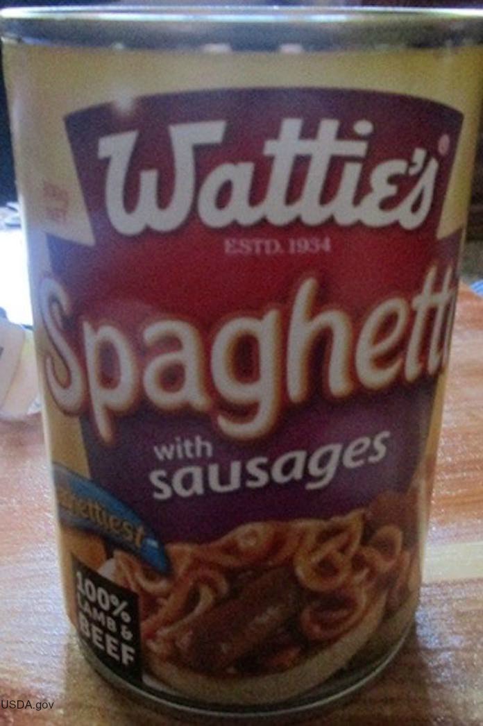 Wattie's Spaghetti Recall