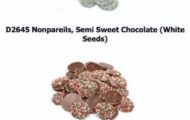 Weaver Nut Company Nonpareils Recalled For Undeclared Milk