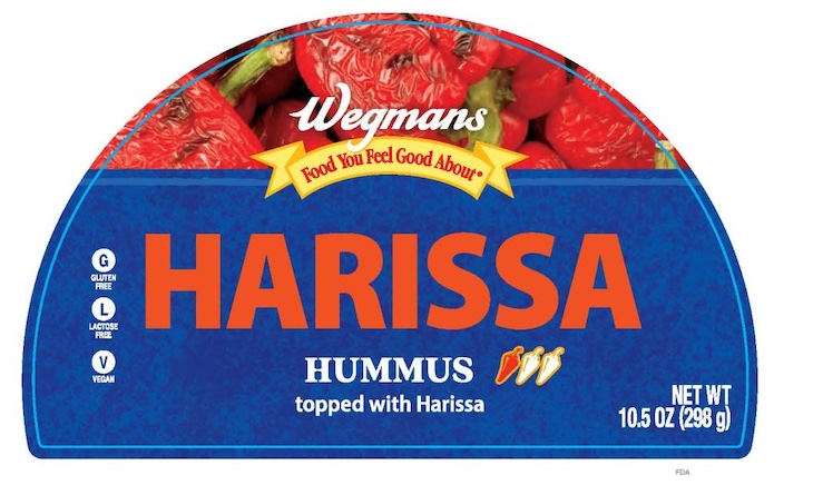 Wegmans Harissa Hummus Recalled For Undeclared Sesame