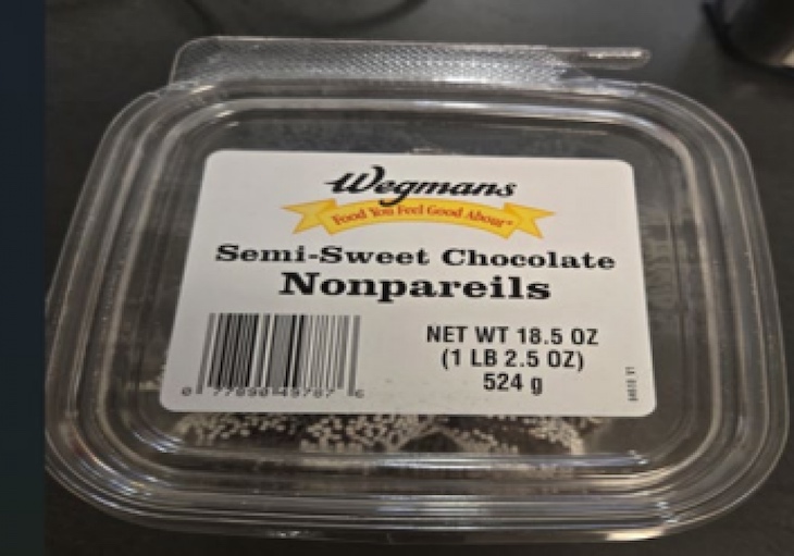 Wegmans Semi-Sweet Chocolate Nonpareils Recalled For Milk