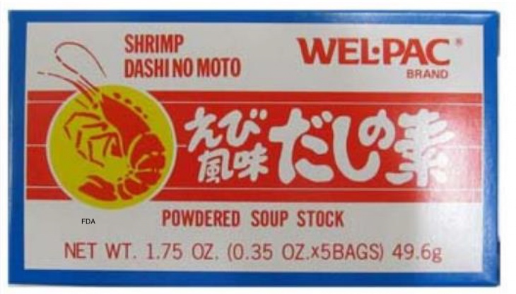Wel-Pac Shrimp Dashi No Moto Recalled For Undeclared Fish