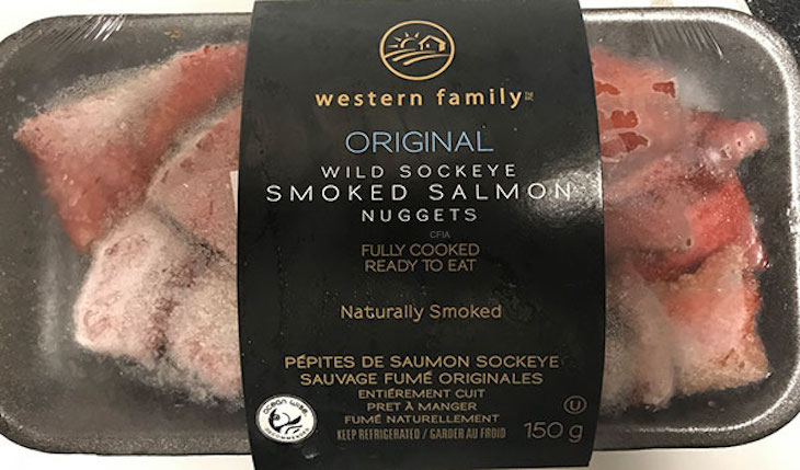 Western Family Sockeye Smoked Salmon Nuggets Recalled For Listeria