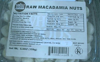 Whole Foods Macadamia Salmonella Recall