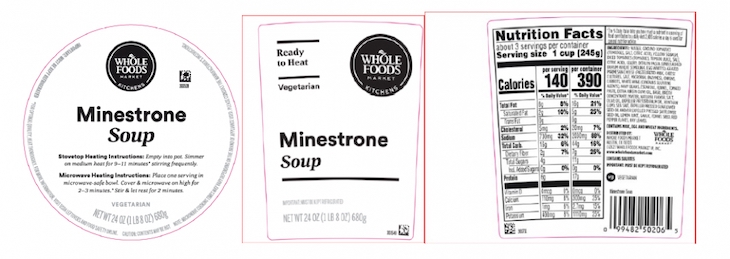 Whole Foods Minestrone Soup Recalled For Undeclared Shrimp