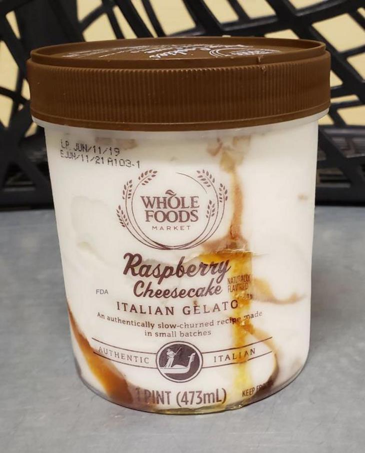 Whole Foods Raspberry Cheesecake Gelato Recalled For Egg